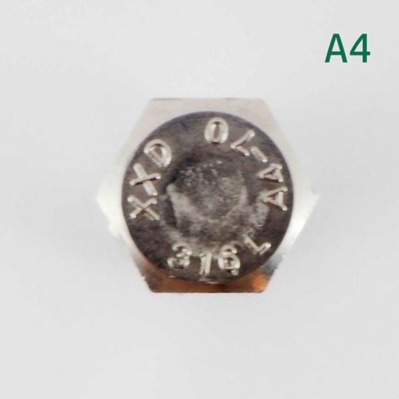 M8x60 Sekskantskrue 25 stk  Syrefast A4